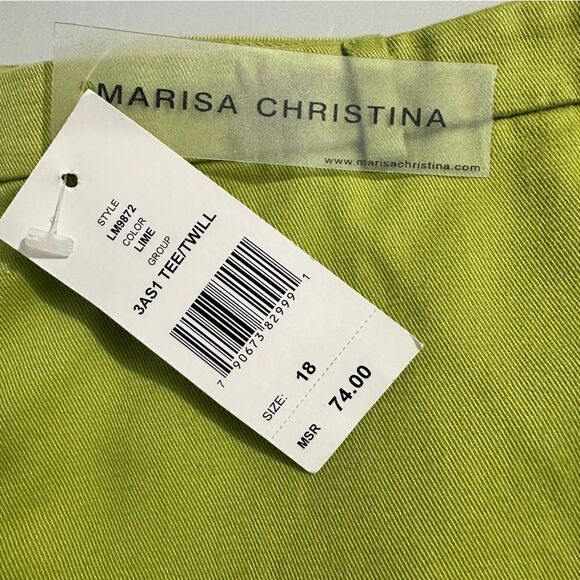 Marisa Christina green pants with pockets. Size 18. NWT - Picture 2 of 5